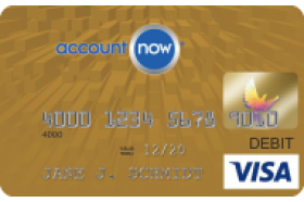 AccountNow Gold Visa Prepaid Card