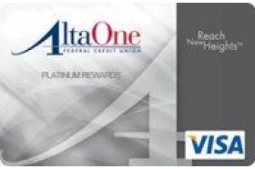 AltaOne FCU Visa Platinum Rewards Credit Card