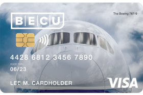 BECU Boeing Cash Back Visa Credit Card
