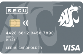 BECU WSU Cash Back Visa Credit Card