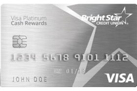 BrightStar CU Visa Platinum Cash Credit Card