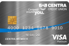 Centra Credit Union Visa® Platinum Secured Credit Card