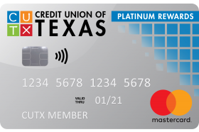 Credit Union of Texas Platinum Rewards Mastercard