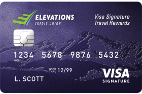Elevations Credit Union Visa Signature Travel Rewards