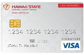 Hawaii State FCU Visa Signature Credit Card
