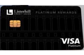 Listerhill Credit Union Visa Platinum Cash Back Card
