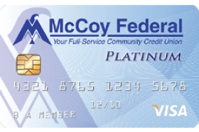 McCoy Federal Credit Union Visa Platinum Low Rate