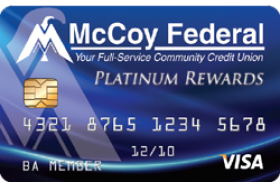 McCoy Federal Credit Union Visa Platinum Rewards Card
