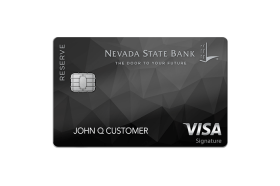 Nevada State Bank Reserve Visa Signature Credit Card