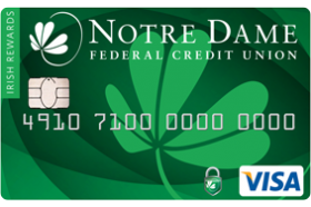 Notre Dame FCU Irish Rewards Visa Credit Card