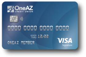 OneAZ Credit Union Visa Signature Credit Card