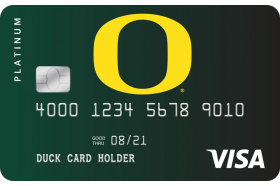 Oregon Community Credit Union Duck Card Platinum Visa
