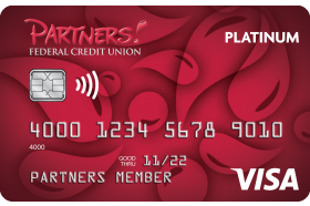 Partners Federal Credit Union Visa Platinum Credit Card