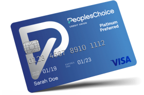 PeoplesChoice CU Platinum VISA Credit Card PeoplesChoice CU Platinum VISA Credit Card