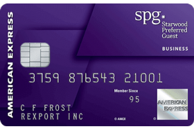 The Starwood Preferred Guest Credit Card AMEX