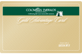 Colombian Emeralds International Gold Advantage Card