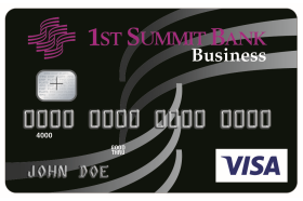 1st Summit Bank Business VISA® Credit Card 1st Summit Bank Business VISA® Credit Card