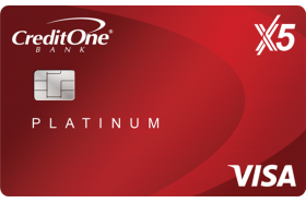 Credit One Bank® Platinum X5 Visa