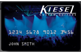 Kiesel Guitars Credit Card