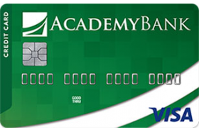 Academy Bank Visa Credit Card