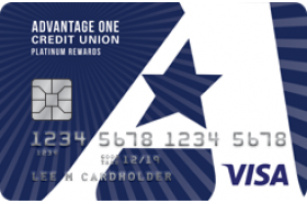 Advantage One CU Visa Platinum Credit Card