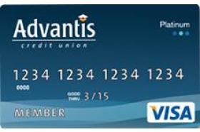 Advantis Credit Union Visa Platinum Rewards Credit Card