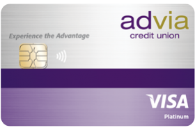 Advia Credit Union Visa Platinum Fixed Rate Credit Card
