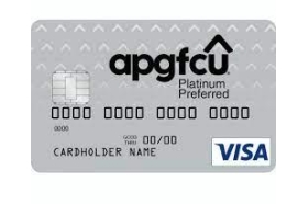 APGFCU Visa Platinum Preferred Student Credit Card
