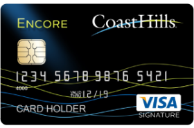 CoastHills Credit Union Encore Visa Signature Credit Card