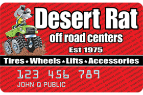 Desert Rat Off Road Centers Credit Card