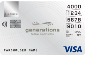 Generations FCU Visa Platinum Credit Card