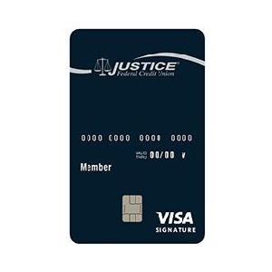 Justice Federal Credit Union VISA Signature Credit Card Reviews