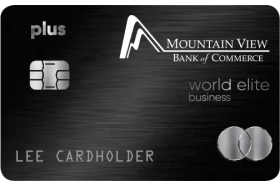 Mountain View Bank MasterCard Credit Card
