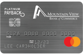 Mountain View Bank MasterCard Credit Card