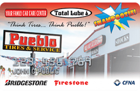 Pueblo Tires and Service Credit Card Pueblo Tires and Service Credit Card